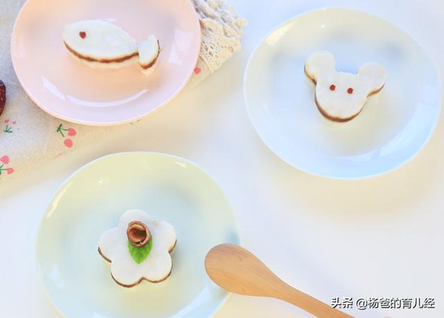 分享一款卡通版山药枣泥糕甜香软糯营养美味不错的育儿美食