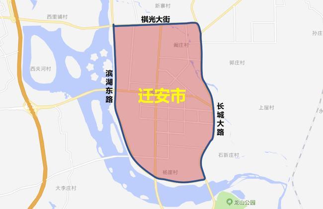 迁安市城区单双号限行示意图
