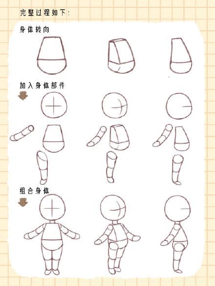 q版小人动作分解教程q版人物怎么画
