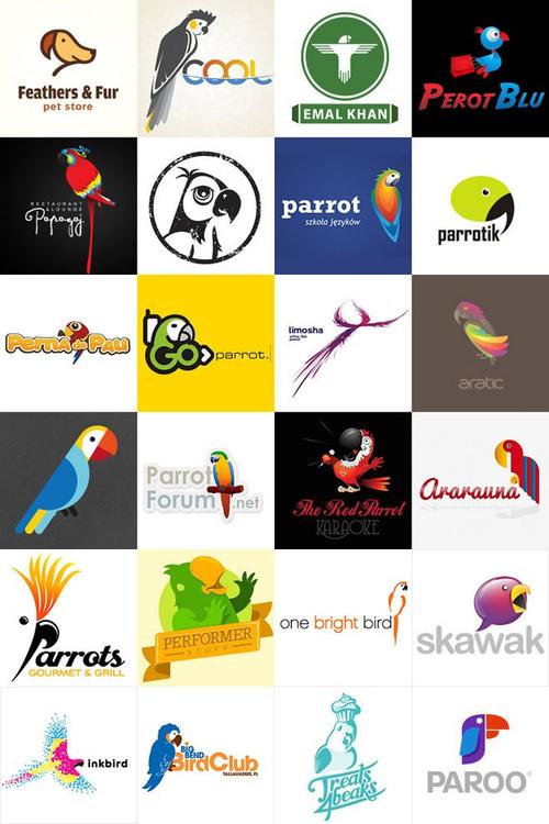 24#鹦鹉##标志##logo#创意灵感 采集