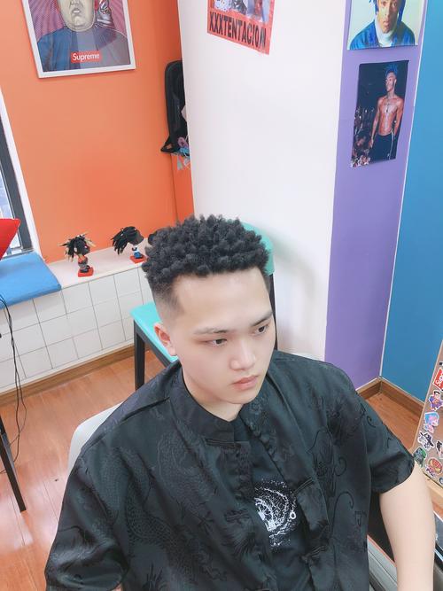 美式黑人烫afro脏辫dc barber