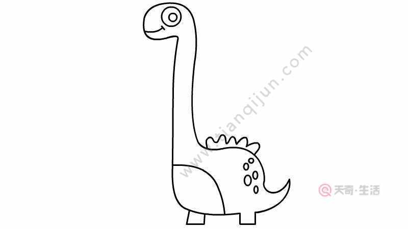 长颈龙简笔画画法 长颈龙简笔画步骤