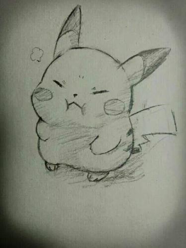 谁给我一张皮卡丘的素描画