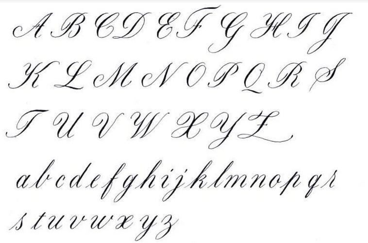 26个英文字母的花体字