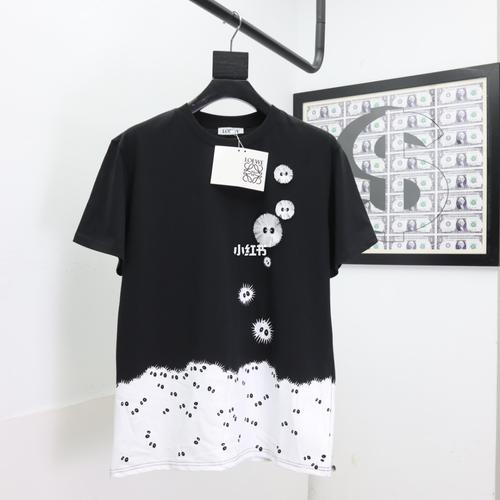 黑白煤球/罗意威 龙猫联名_罗意威怎么样_米白色_短袖t恤_时尚_穿搭