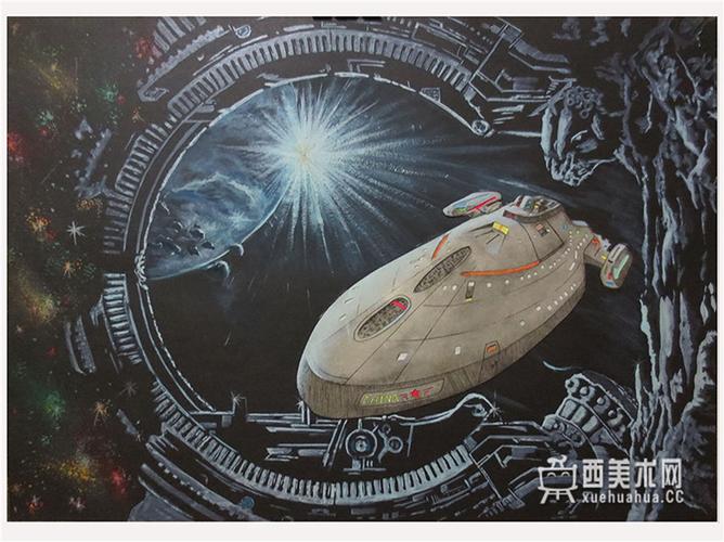 儿童获奖科幻画时空之门