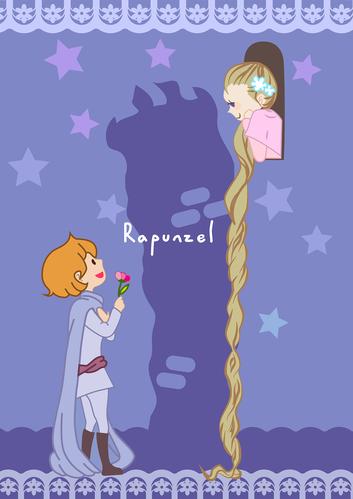 儿童插画莴苣姑娘临摹