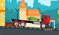 大卡车运小汽车