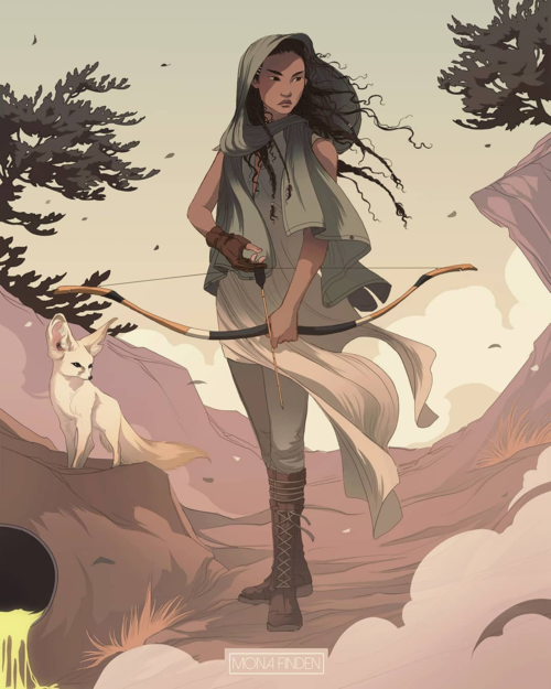 挪威画师mona finden奇特日式欧式混搭风格艺术插画作品集