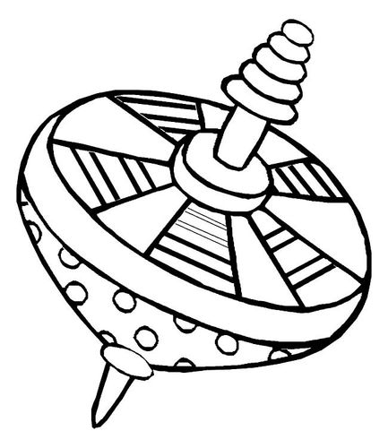 陀螺玩具简笔画步骤图片大全二儿童画_绘画吧-画画