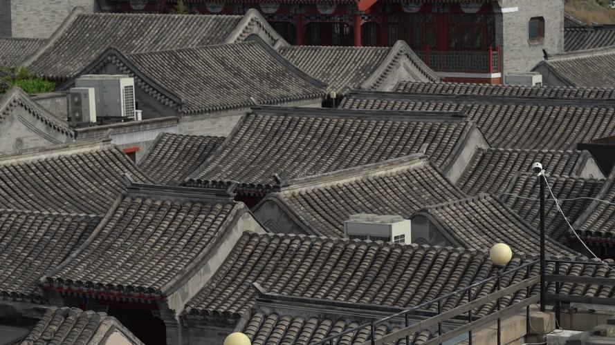 北京四合院屋顶瓦片建筑_1920x1080_高清视频素材下载