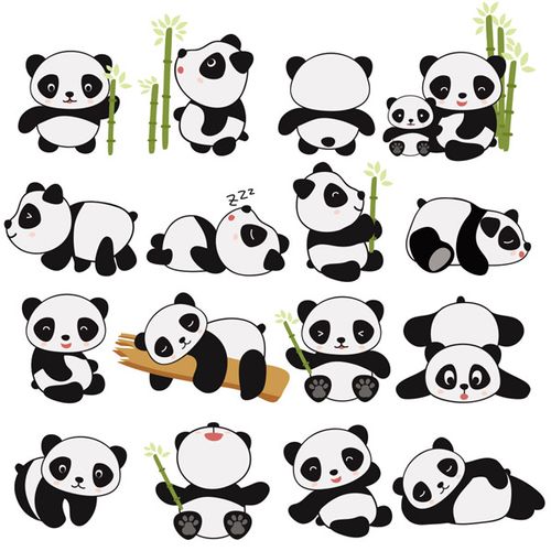 可爱熊猫矢量_素材中国sccnn.com