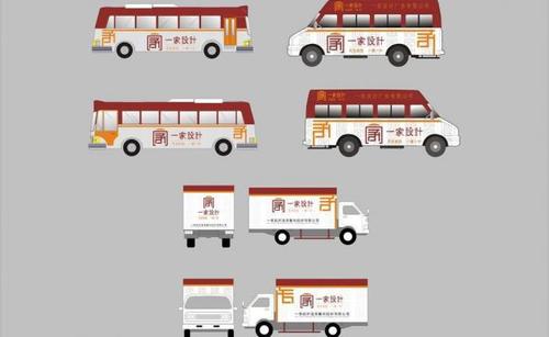 车体广告设计图片(cdr,装饰素材)