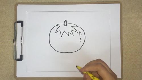简笔画西红柿 简单好学