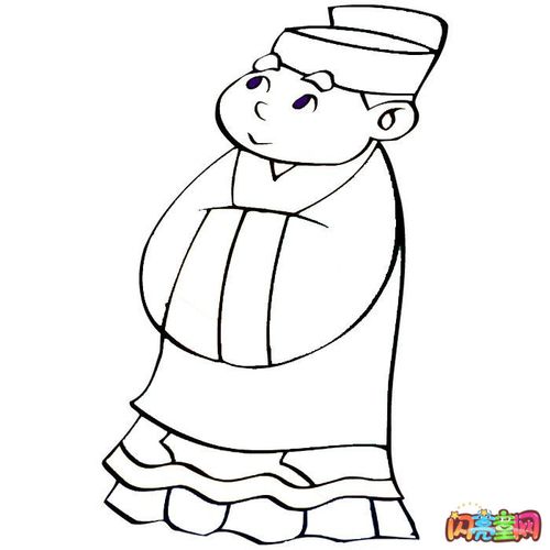 古代男子简笔画图片