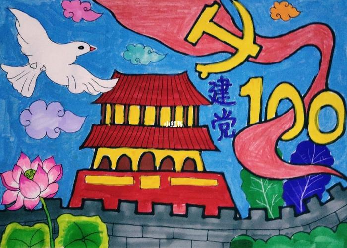 建党一百年_创意美术_文化_绘画
