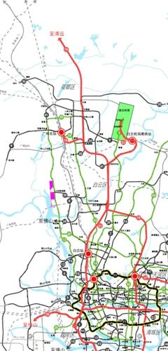 《粤港澳大湾区(城际)铁路建设规划》的高速地铁,线路在广州境内里程