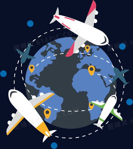 关键词:             环球旅行旅行飞机地球飞行航空卡通背景