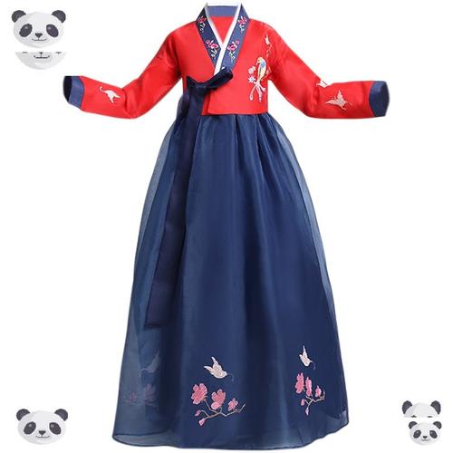 古装小孩朝鲜族宝宝服装童装女童韩国儿童国庆传统演出韩服女改良
