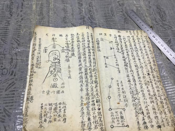 清手写符咒用书 辟灾祸法 太上金锁连环隐遁真诀 22页44面 一册