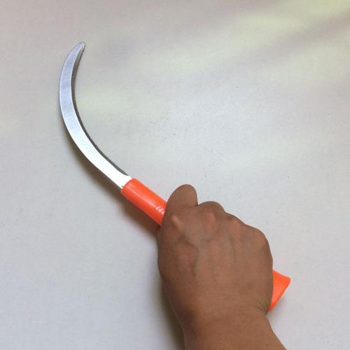 红胶柄锯镰禾镰稻谷收割镰刀扎篾割刀割网割胶塑钢柄锯镰农用工具