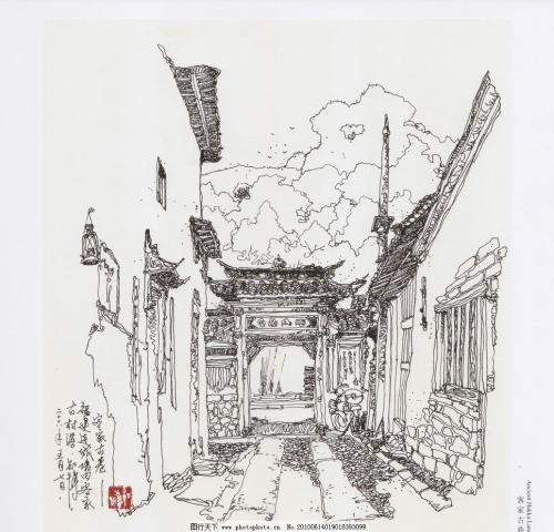 巷的简笔画