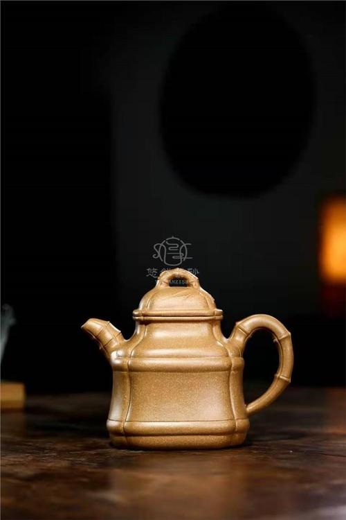 朱正琴紫砂壶作品|原矿段泥四方竹鼎壶500cc纯手工