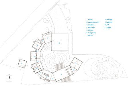 放射式联排房屋