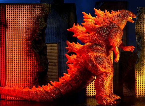 2021新款 哥斯拉大战金刚 红莲哥斯拉neca godzilla 核爆怪兽 可动