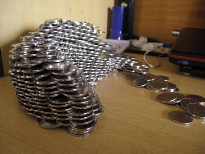 硬币摆的造型