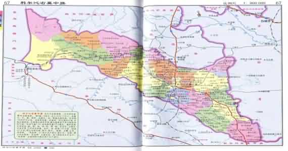 内蒙古兴安盟科尔沁右翼中旗地图