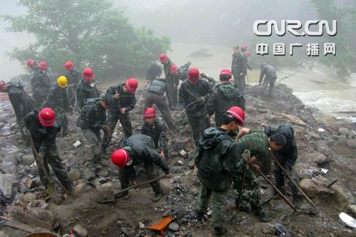 的映秀,耿达,鱼子溪三座水电站,武警水电部队打响了灾后重建的攻坚战
