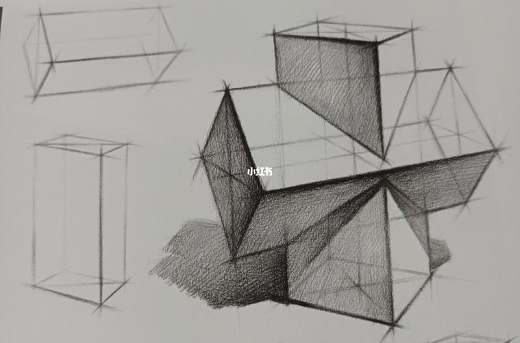 十字穿插体案例示范_北京清美屹立画室(昌平校区)攻略_教程_素描_素描