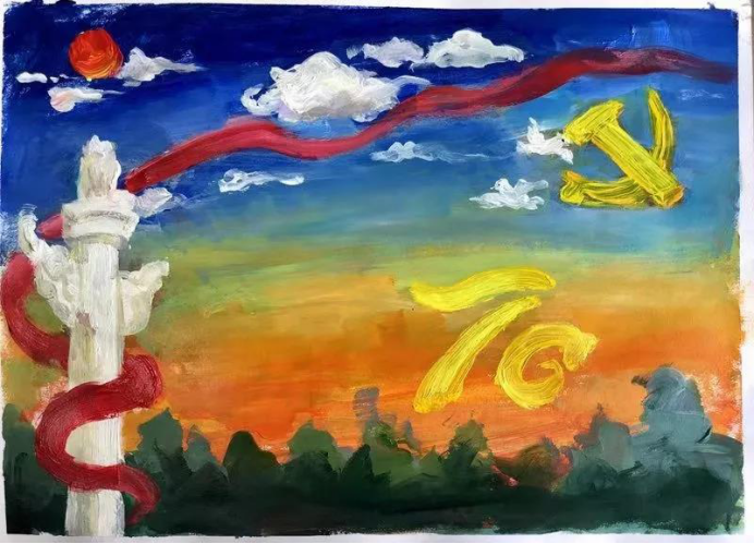 美院党团美术学院举办丹书留胜迹妙笔绘丹青主题团日向新中国70周年