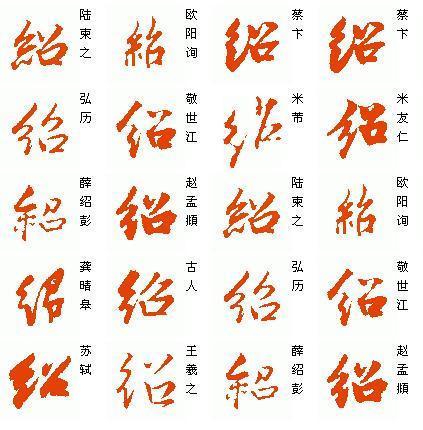 行书的绍怎么写