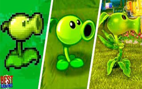 [植物大战 僵尸]豌豆射手 2009   2016的变化