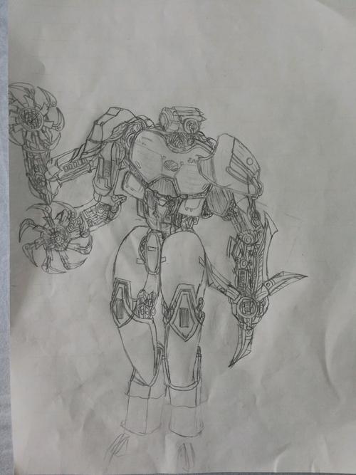 这一期画的是中华人民共和国制造的第四代机甲,暴风赤红 暴风赤红是