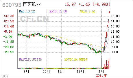 [风险]宜宾纸业:股票交易风险提示性公告