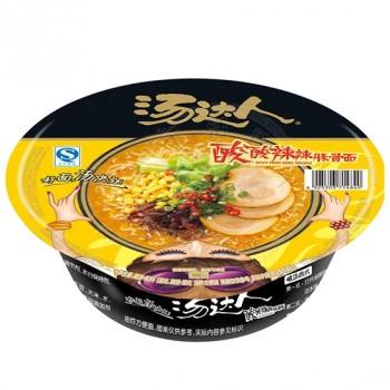 汤达人 酸酸辣辣豚骨面(碗)135g tdr instant noodle spicy pork