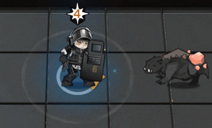 明日方舟彩6联动闪盾来了五星重装挡三还能眩晕