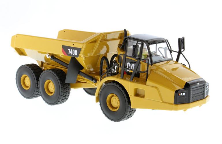 dm cat 1:50 740b卡特合金工程车仿真玩具模型 铰接式卡车 85501