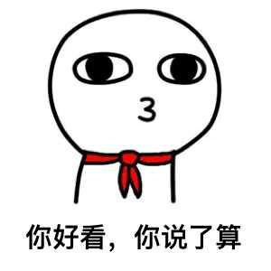 你长的好看,你说了算