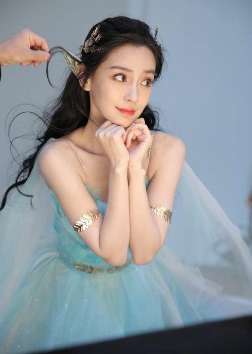 陈漫再拍angelababy 精灵造型灵动仙气