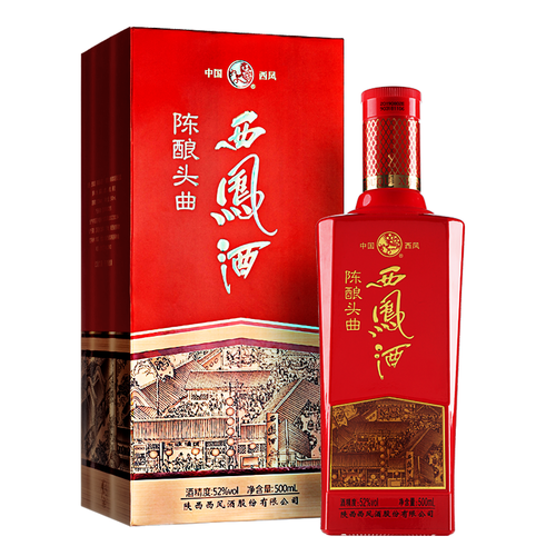 酒厂直营西凤酒52度陈酿头曲西凤酒500ml单瓶白酒官方旗舰店