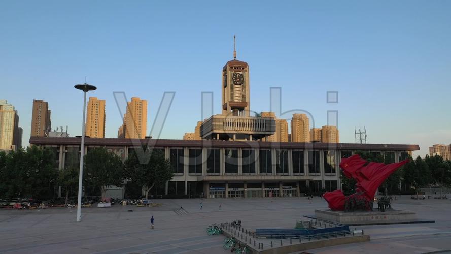 石家庄老火车站航拍