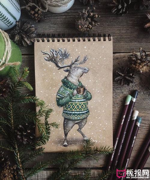 漂亮的手绘插画图片,童话