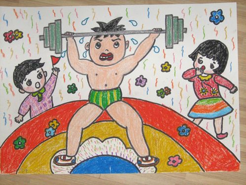 各校学生迎奥运美术作品