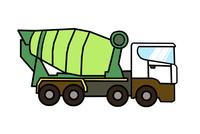 搅拌车图片_简笔画图片大全