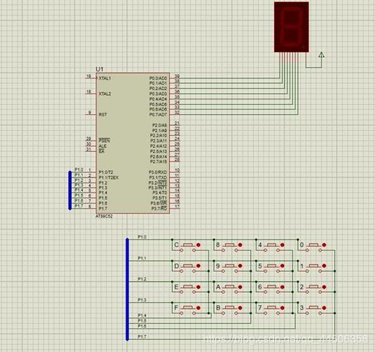 汇编语言 使用按键控制51单片机的数码管显示0~f