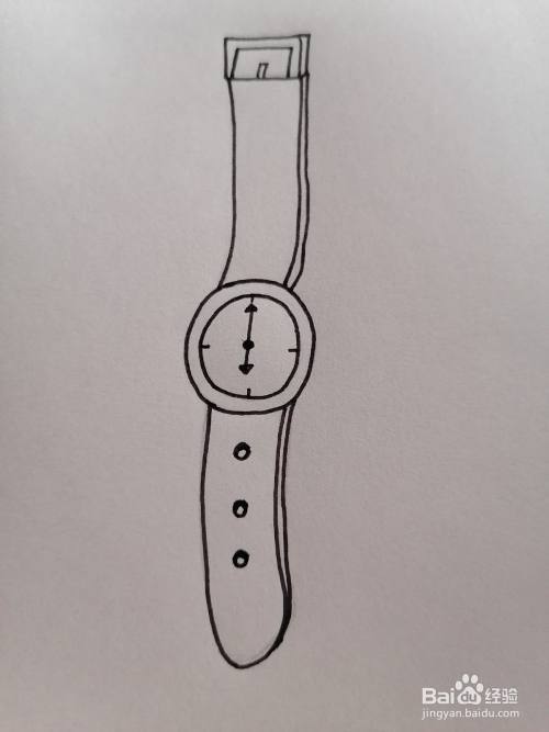 手表素描简笔画